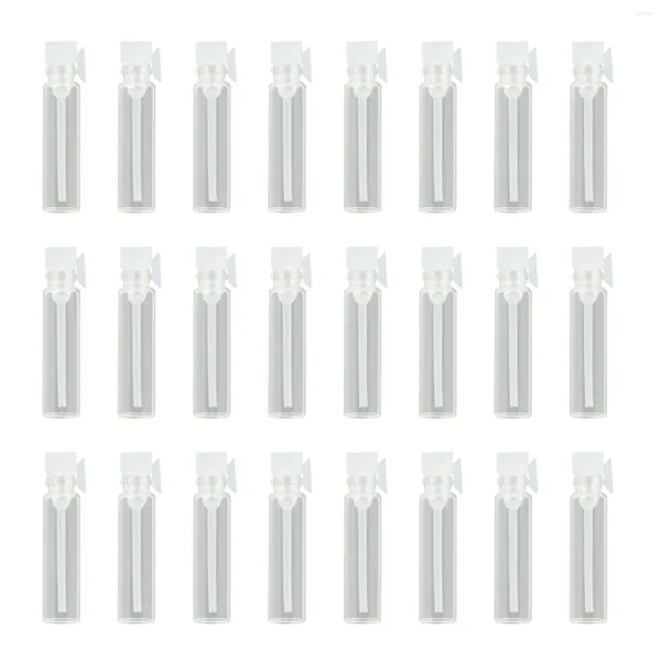 Bouteilles de rangement 100 pcs Parfum en verre bouteille rechargeable Échantillon de flacon d'échantillon