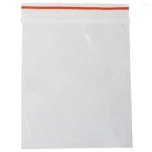 Botellas de almacenamiento 100 PCS Sachete Pochette Transparente en plastique Fermeture Bag Pochon Pression 5x7cm