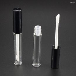 Bouteilles de stockage 1000pcs vides 3,5 g conteneurs en plastique pour brillant à lèvres bouteille transparente avec brosse