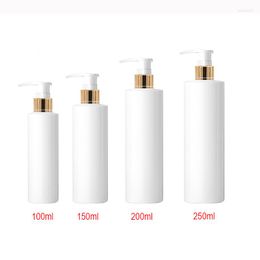 Bouteilles de rangement 100 ml 150 ml 200 ml 250 ml Savon vide Shampoo Gold Lotion Pump bouteille de douche