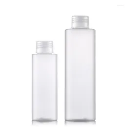 Bouteilles de rangement 100 ml 200 ml vide vide couvercle couvercle de givre en plastique bouteille de voyage rechargeable