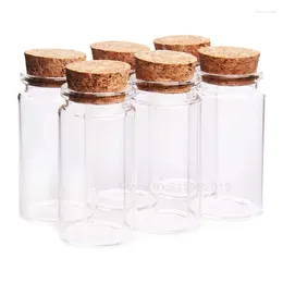 Bouteilles de rangement 100 ml mini-pots en verre avec bouchons de liège en bois souhait le message pour les faveurs de mariage bébé sho