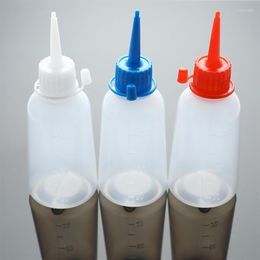 Opslagflessen 100 ml plastic heldere punt applicator fles knijp met dop een puntig