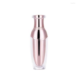 Bouteilles de stockage 100ml Rose Gold Bouteille acrylique en plastique Lotion / émulsion / sérum / fond de teint / toner Essence Gel hydratant Soins de la peau Cosmétique