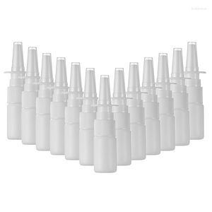 Bouteilles de stockage 100pack 5ML plastique blanc pompe de pulvérisation nasale pulvérisateur brumisateur nez bouteille rechargeable pour applications de lavage à l'eau saline