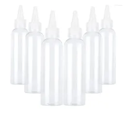 Bouteilles de rangement 100pcs 10ml-100 ml de colle en plastique vide dispense avec des pointes longues couvertes récipient à compression pour la peinture à l'huile de cuisson arts