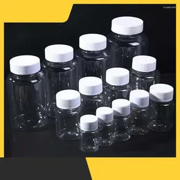 Bouteilles de rangement 100pcs 15 ml 20ml 30 ml 50 ml 80 ml 100 ml bouteille de joint de compagnie vide vide réactif de récipient de flacon de poudre solide vide vide