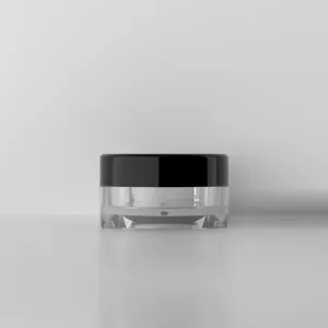 Bouteilles de rangement 100pcs 3G 5G carrés vide Jar Jar Contage cosmétique Échantillon Affichage Affichage Emballage Mini bouteille en plastique