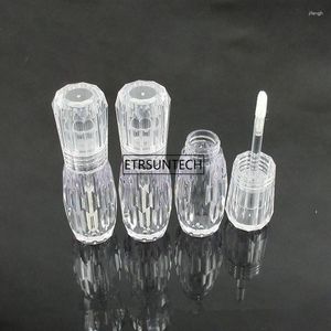 Bouteilles de rangement 100pcs 3 ml de tube de brillant à lèvres tubes en plastique vides avec de petits échantillons de bâton transparent f3315