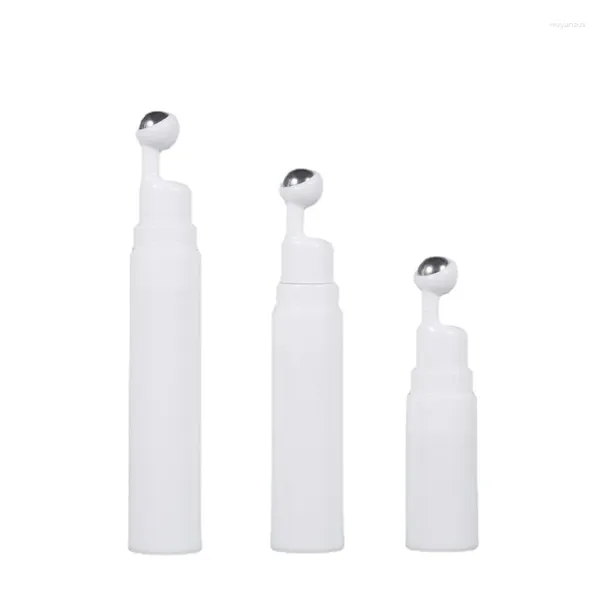 Bouteilles de rangement 100pcs 5/10 / 15 ml de la crème oculaire à rouleau à rouleau liquide rechargeable lotion à huile essentielle bouteille vide portable