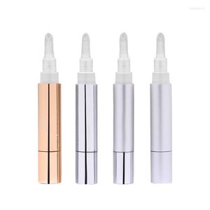 Opslagflessen 100 stcs 5 ml make -up lip gloss twist pen lege concealer buis met siliconen kop cosmetische fundering nagelolie container