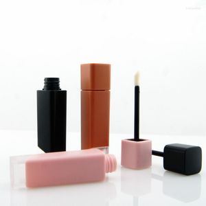 Opslagflessen 100 stks 5 ml plastic vierkante lip gloss buisgradiënt navulbare diy lege cosmetische container