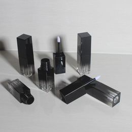 Opslagflessen 100 stcs 5 ml vierkante vorm lege lipglossbuis diy zwarte gradiënt lippenstiftcontainer F20231607