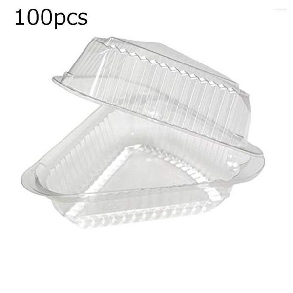 Bouteilles de rangement 100pcs contenant des pain ￠ charni￨re plastique robuste jetable contenant sandwich hoagie durable pour sandwichs ￠ salade hamburger