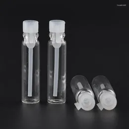 Opslag Flessen 100 stks/partij 1 ml Mini Glazen Kleine Monsterflesjes Parfumflesje 2 ml 3 ml Lege Laboratorium vloeibare Geur Reageerbuis Proef