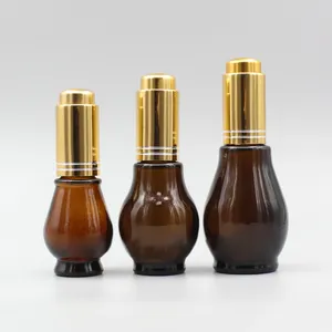 Opslagflessen 100 stcs/lot 20 ml oliespray flesdruk druppelaar glas voor parfum essentieel
