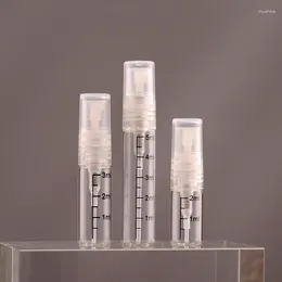Bouteilles de stockage 100 pcs/lot 2 ml 3 ml 5 ml 10 ml bouteille en verre mince Transparent avec échelle vide atomiseur de parfum récipient cosmétique flacons d'échantillon