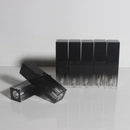 Opslagflessen 100 stcs/perceel 5 ml vierkante vorm lege lipgloss buis dit zwarte gradiënt lippenstiftcontainer aankomst