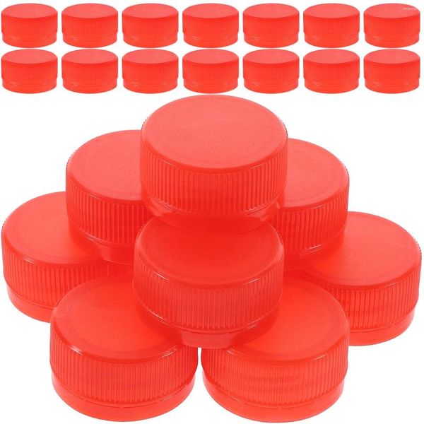 Bouteilles de rangement 100 pièces, accessoires de bricolage multifonctionnels, bouchons en plastique pour la fabrication d'artisanat, fourniture pour enfants