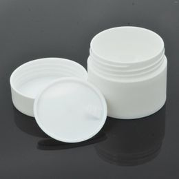 Frascos de armazenamento 100 unidades/pacote 20g branco plástico redondo vazio maquiagem pote pote viagem creme loção cosmética recipiente recarregável