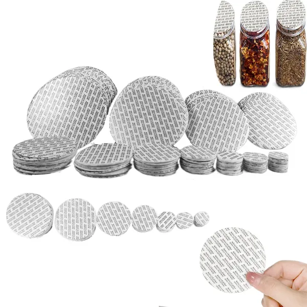 Bouteilles de stockage 100pcs sensibles à la pression PS bouchon en mousse scelle la sécurité inviolable doublures pour pots de bouteilles cosmétiques conteneurs bouchons