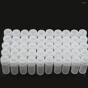 Opslag Flessen 100 stks/set Handige Reageerbuisflesjes Voor Gemakkelijk Doseren En Mini Draagbare Fles Plastic Transparante Kleur