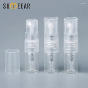 Opslag Flessen 100 Stuks/partij 1 ml Mini Parfum Glas Spuitfles Hervulbare Lege Cosmetische Containers Draagbare Verstuiver Monster