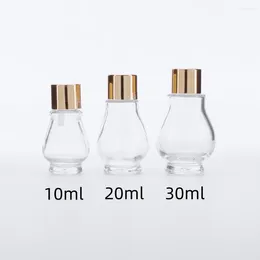 Opslagflessen 10 ml 20 ml 30 ml Clear Glass Drop Bottle Liquid voor essentiële basispipet -navulbare 120 stks