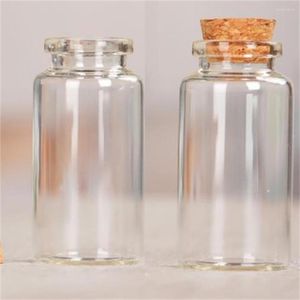 Opslagflessen 10 ml 25 ml kleine glazen stopkurken Corks Crafts Jar Mini transparante lege DIY flacon fles kleine potten