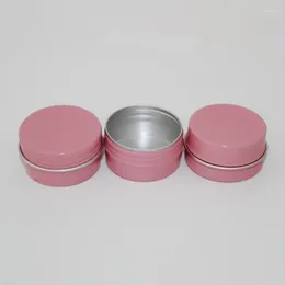 Opslagflessen 10 ml 30 ml 50 ml 60 ml Lege roze aluminium potkoffer Cosmetische Wenkbrauw Eyeliner Crème Gel Mascara Container Zeepblikken 100 stuks