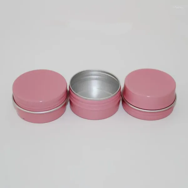 Botellas de almacenamiento 10 ml 30 ml 50 ml 60 ml Vacío Rosa Caja de aluminio Cosmético Ceja Delineador de ojos Crema Gel Máscara Contenedor Jabón Latas 100 unids