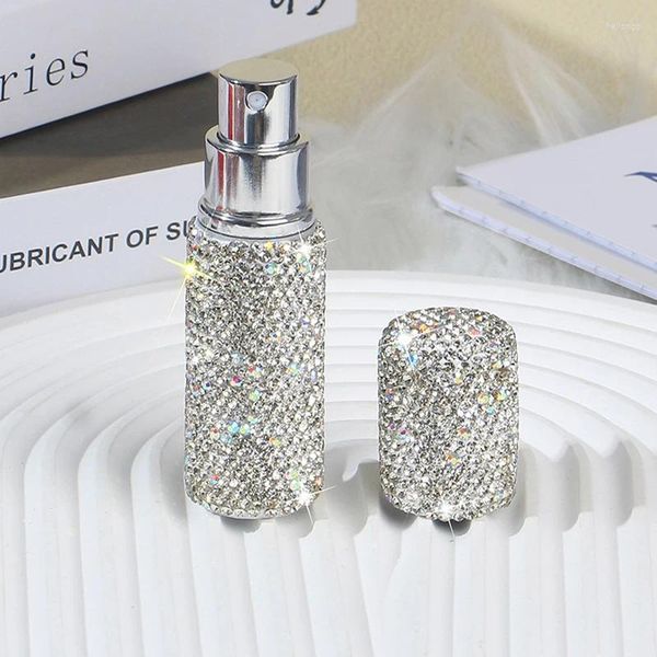 Bouteilles de rangement 10 ml bouteille de pulvérisation de diamant mini parfum rechargeable pompe portable Pumps de cosmétiques vides flacons d'atomiseur pour voyager