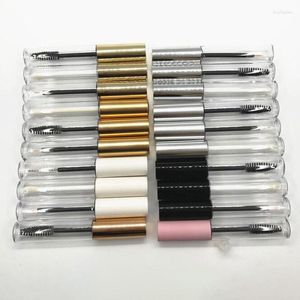 Botellas de almacenamiento 10ml Contenedores de brillo de labios Cosmético vacío Recargable Colorido Mascara Tube Packaging Travel Eyeliner 25pcs / lot