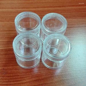 Bouteilles de rangement 10 ml en plastique portable cosmétique jar pot de pot maquillage nail art contenant une bouteille ronde crème transparente crème transparente