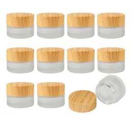 Bouteilles de rangement 10pcs 10g 20g mini verre pot vide pots Cosmetic couvercle de couvercle de couvercle crème récipient à lèvres portable rechargeable pour le maquillage