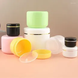 Opslagflessen 10 stuks 10g lege potten hervulbare mini plastic fles cosmetische pot container kleine ronde kleine crème effen parfum