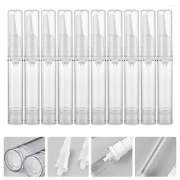 Bouteilles de stockage 10pcs 10ml Pompe à sérum pour les yeux Bouteille rechargeable vide sous vide sans air