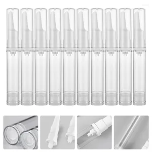 Opslagflessen 10 stuks 10 ml oogserumpomp Airless vacuüm lege hervulbare fles