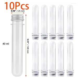 Opslagflessen 10 stks 40 ml lege mini plastic testbuizen make-up onderbodems kleine flesje potcontainers reizen