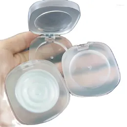 Bouteilles de stockage 10 pièces 42mm étui à poudre Compact gel vide Blush boîte de maquillage en plastique surligneur pressé conteneurs de fard à paupières