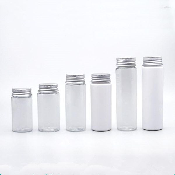 Bouteilles de stockage 10pcs 50ml 80ml Emballage en plastique blanc transparent Conteneur vide Banque de bonbons de mariage