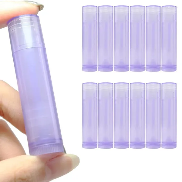 Bouteilles de stockage 10 pièces 5 ml multicolore vide brillant à lèvres Tubes conteneurs cosmétiques pots de rouge à lèvres réutilisable baume Tube bouchon conteneur voyage maquillage