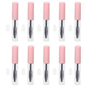 Bouteilles de stockage 10 pièces 5 ml Tube rechargeable clair Portable cils Mascara bouteille cosmétique pour la croissance des cils huile lèvre brut