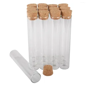 Opslagflessen 10 stks Diameter 22 mm Testbuizen met kurkstopper 5-10-20-20-30 ml Glas Terrarium Jars flesjes Diy Wedding Crafts Favors