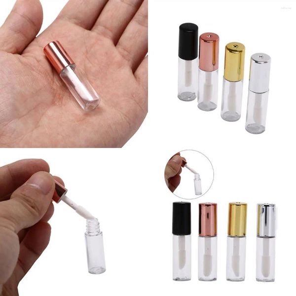 Bouteilles de rangement 10pcs DIY REPSTICK BOTTE BOUTEILLE LIP LIP GRANDE CONTAGE AVEC CAP CECHANGE COSMÉTIQUE BLANC NOIR BLANC