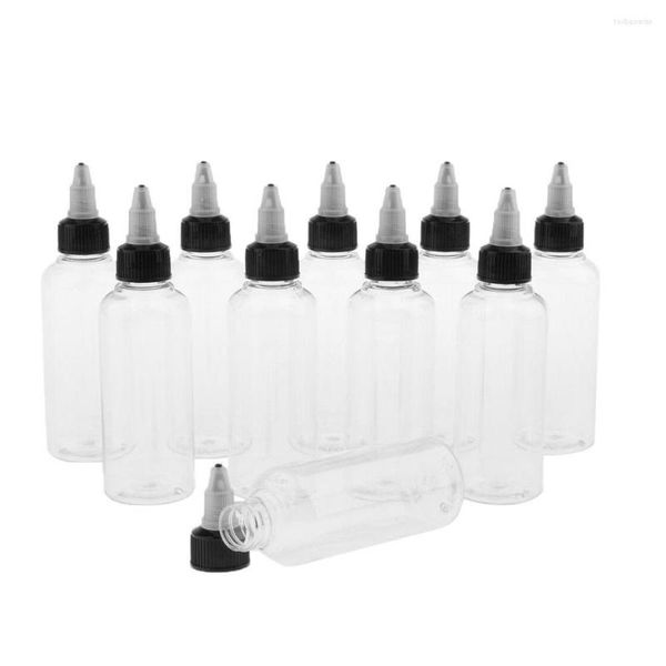 Bouteilles de stockage 10 pièces vides 100 ml PET Ejuice bouteille compte-gouttes bricolage Eliquid tout blanc Transparent X