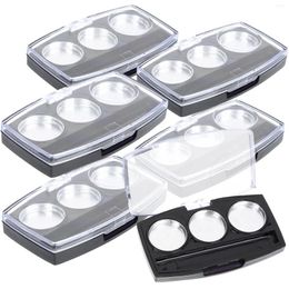 Botellas de almacenamiento 10pcs Caja de bandeja de sombra de ojos vacía con sartenes de aluminio Diy Sombra de pigmento de sombra