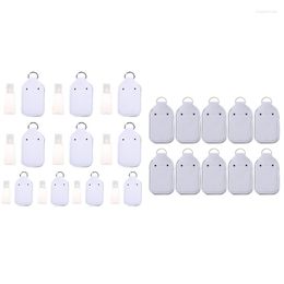 Bouteilles de stockage 10Pcs Désinfectant pour les mains Vide en plastique transparent avec manchon Squeeze Container Drop