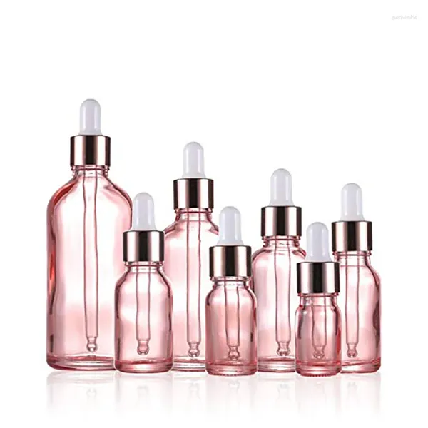 Bouteilles de rangement 10pcs / lot 50 ml 30 ml 15 ml 10 ml 5 ml de gouttes de gouttes en verre