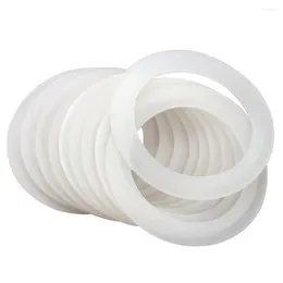 Bouteilles de stockage 10pcs Mason Jar Couvercles ronds réutilisables hermétiques à la maison Pièces de rechange portables Anneaux d'étanchéité en silicone Cuisine en verre